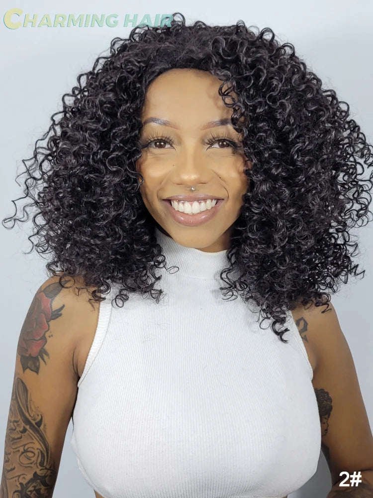 Peruca Cabelo Fibra Orgânica Premium Feminina Ondulado