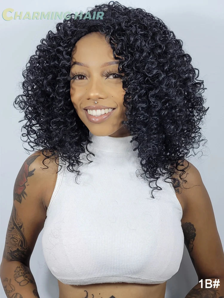 Peruca Cabelo Fibra Orgânica Premium Feminina Ondulado