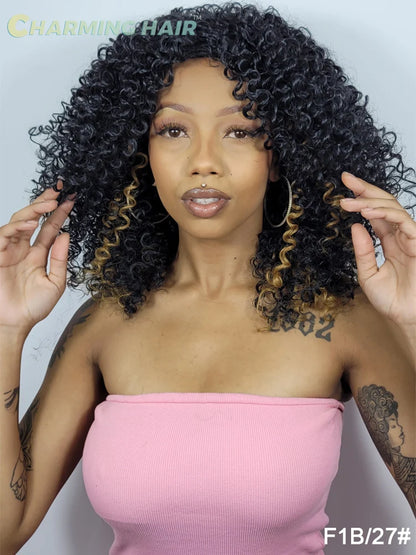 Peruca Cabelo Fibra Orgânica Premium Feminina Ondulado