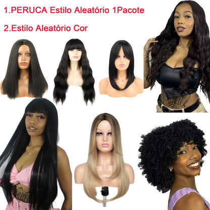Peruca Lisa Celeste 70cm Fibra Premium